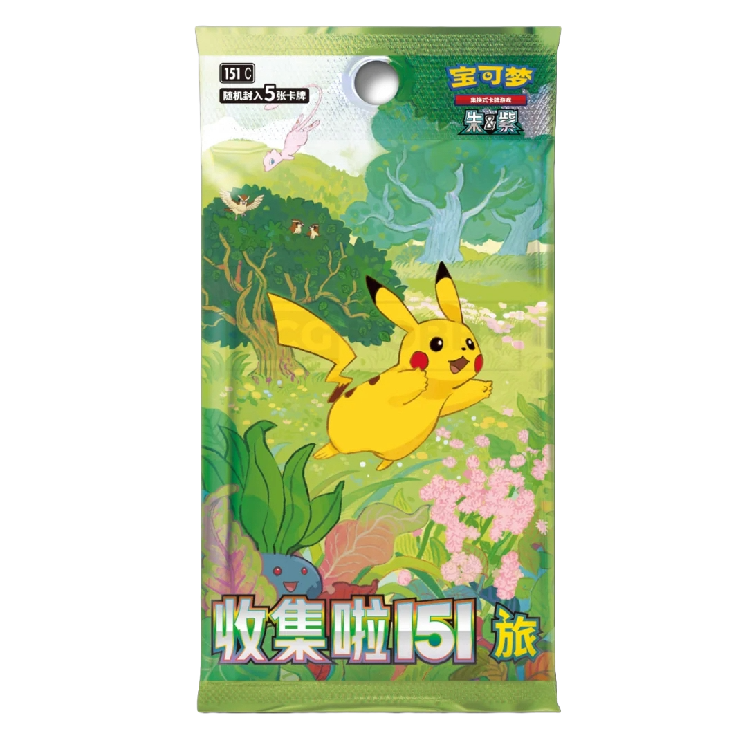 Pokémon 151 Vol. 1 (Simplified Chinese) — “Collect 151 • Journey” Slim Booster Box — Sealed & Authentic